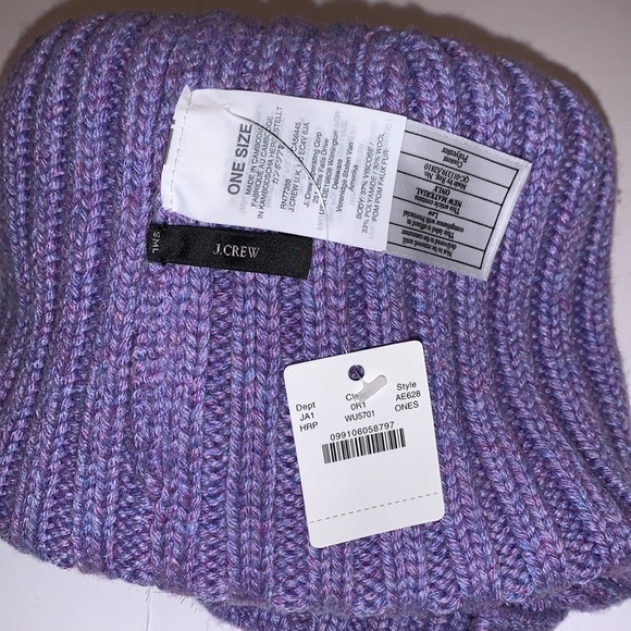 J Crew Ribbed Pom-Pom Beanie - Picture 3 of 5